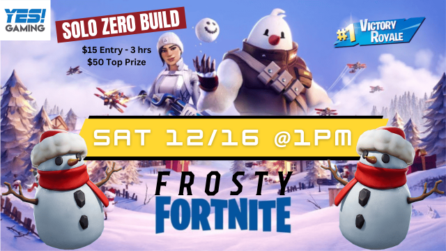 Frosty Fortnite tournament